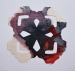 Title: Spiel nummer eins <br>Year: 2012<br>Dimensions: 25 x 25 cm<br> Description: Silk, acrylic paint, and glue on paper.