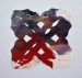 Title: Spiel nummer sechs  <br>Year: 2012<br>Dimensions: 25 x 25 cm<br> Description: Silk, acrylic paint, and glue on paper.