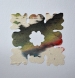 Title: Spiel nummer sechsundzwanzig  <br>Year: 2012<br>Dimensions: 25 x 25 cm<br> Description: Silk, acrylic paint, and glue on paper.