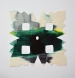 Title: Spiel nummer sechzehn  <br>Year: 2012<br>Dimensions: 25 x 25 cm<br> Description: Silk, acrylic paint, and glue on paper.