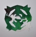 Title: Spiel nummer vierundzwanzig  <br>Year: 2012<br>Dimensions: 25 x 25 cm<br> Description: Silk, acrylic paint, and glue on paper.