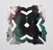 Title: Spiel nummer zwei  <br>Year: 2012<br>Dimensions: 25 x 25 cm<br> Description: Silk, acrylic paint, and glue on paper.