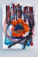 Title: Ricami II #13<br>Year: 2013<br>Dimensions: 25x17,5 cm<br> Description: Paper, silk and cotton thread