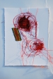Title: Ricami II #14<br>Year: 2013<br>Dimensions: 25x17,5 cm<br> Description: Paper, silk and cotton thread